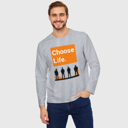 Мужской лонгслив oversize хлопок Choose Life - фото 2