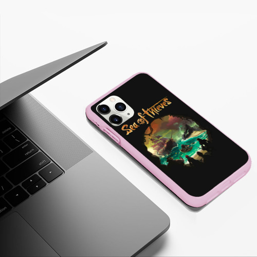 Чехол для iPhone 11 Pro Max матовый Пещера черепа, цвет розовый - фото 5