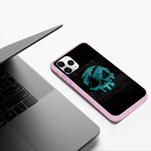 Чехол для iPhone 11 Pro Max матовый Skull of pirate, цвет розовый - фото 5