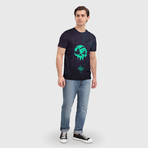 Мужская футболка 3D Пиратский знак, цвет 3D печать - фото 5