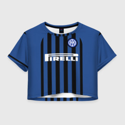Женская футболка Crop-top 3D Inter Milan
