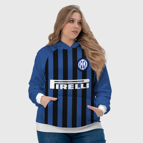 Женская толстовка 3D Inter Milan, цвет 3D печать - фото 6