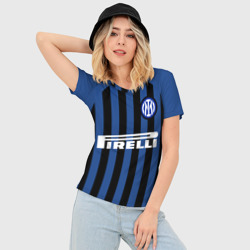 Женская футболка 3D Slim Inter Milan - фото 2
