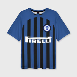 Женская футболка oversize 3D Inter Milan