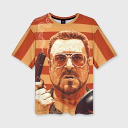 Женская футболка oversize 3D Walter Sobchak - портрет