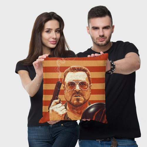 Подушка 3D Walter Sobchak - портрет - фото 3