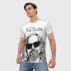 Мужская футболка 3D Just call me the Dude - фото 2