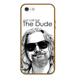 Чехол для iPhone 5/5S матовый Just call me the Dude