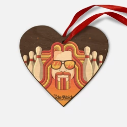 Деревянная игрушка Сердце The Dude Abides