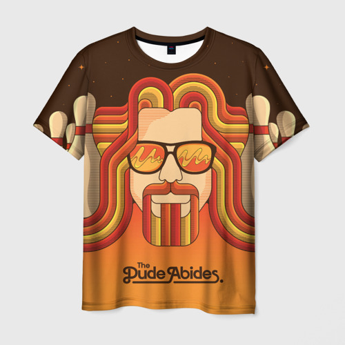 Мужская футболка 3D The Dude Abides, цвет 3D печать