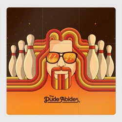 Магнитный плакат 3Х3 The Dude Abides