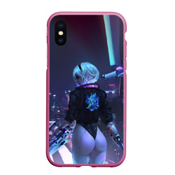 Чехол для iPhone XS Max матовый Nier X Cyberpunk