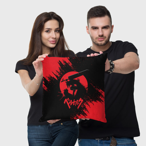 Подушка 3D Berserk red краска - фото 3