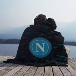 Плед с принтом Napoli для любого человека, вид спереди №3. Цвет основы: 3d (велсофт)