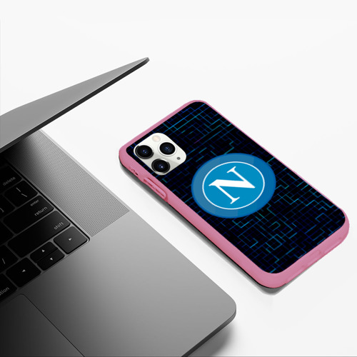Чехол для iPhone 11 Pro Max матовый Napoli, цвет малиновый - фото 5