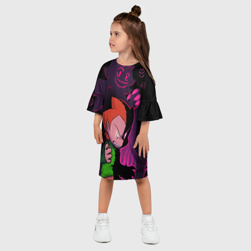 Детское платье 3D Friday Night Funkin FNF, цвет 3D печать - фото 3