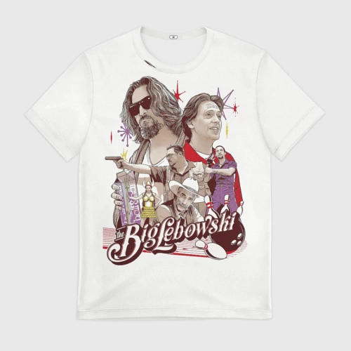 Мужская футболка 3D с принтом The Big Lebowski - плакат, вид спереди #2