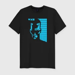 Мужская футболка хлопок Slim Love Death And Robots. Zima Blue