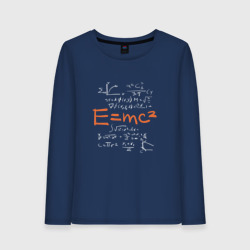 Женский лонгслив хлопок Формула относительности E=MC2