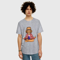 Мужская футболка хлопок Oversize Медитация - фото 2