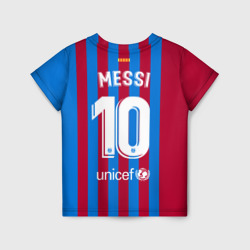 Детская футболка 3D Месси Барселона 2021-2022