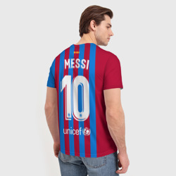 Мужская футболка 3D Месси Барселона 2021-2022 - фото 2