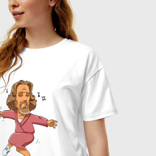 Женская футболка хлопок Oversize Танцуй - фото 3