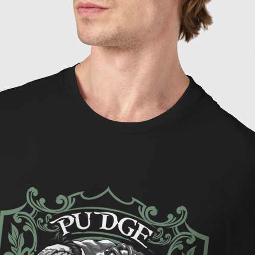 Мужская футболка хлопок Пудж Дота 2 Pudge Dota 2, цвет черный - фото 6
