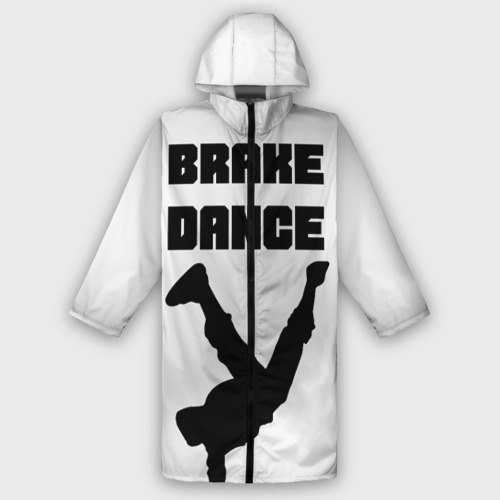 Женский дождевик 3D Brake Dance, цвет белый