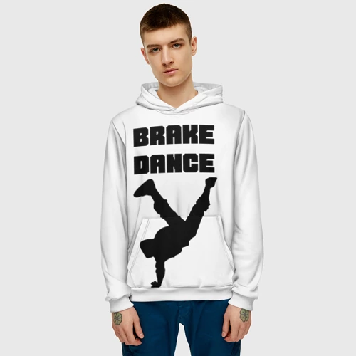 Мужская толстовка 3D с принтом Brake Dance, фото на моделе #1