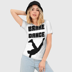 Женская футболка 3D Slim Brake Dance - фото 2