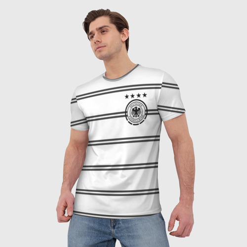 Мужская футболка 3D с принтом Сборная Германии Евро 2020, фото на моделе #1