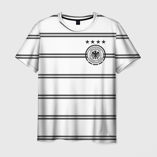 Мужская футболка 3D с принтом Сборная Германии Евро 2020, вид спереди #2