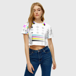 Женская футболка Crop-top 3D CMYK - фото 2