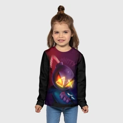 Детский лонгслив 3D Витти на темном фоне - фото 2