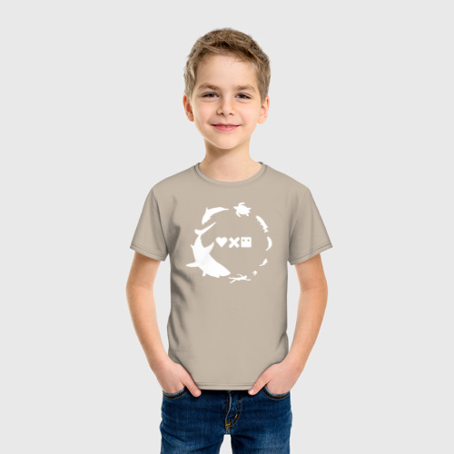 Детская футболка хлопок с принтом Fish Night Любовь, смерть и роботы, фото на моделе #1