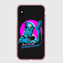 Чехол для iPhone XS Max матовый Уличный Ван Дамм