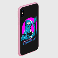 Чехол для iPhone XS Max матовый Уличный Ван Дамм - фото 2