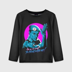 Детский лонгслив 3D Уличный Ван Дамм