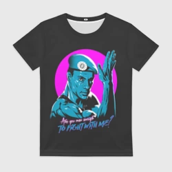 Женская футболка 3D Уличный Ван Дамм