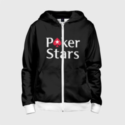 Детская толстовка 3D на молнии Poker Stars