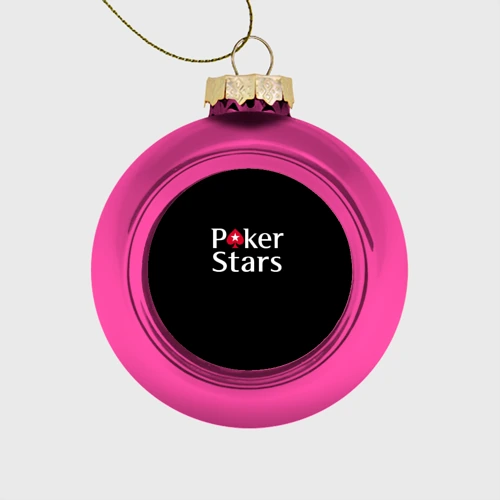 Ёлочный шар стеклянный/пластиковый Poker Stars