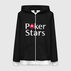 Женская толстовка 3D на молнии Poker Stars