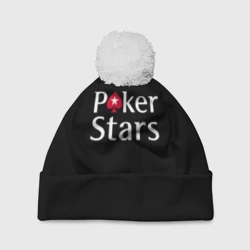 Шапка 3D c помпоном Poker Stars