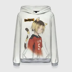 Женская толстовка 3D Кенма Козуме Haikyuu!!
