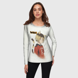 Женский лонгслив 3D Кенма Козуме Haikyuu!! - фото 2