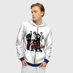 Мужская толстовка 3D на молнии Maneskin - фото 2