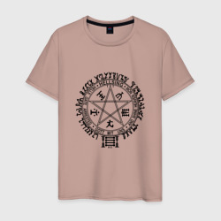 Мужская футболка хлопок Hellsing Pentagram