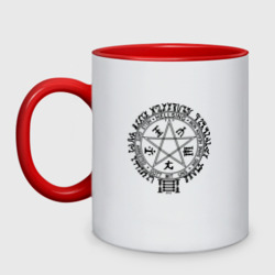 Кружка двухцветная Hellsing Pentagram