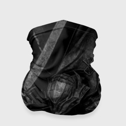 Бандана-труба 3D Берсерк черно - белый